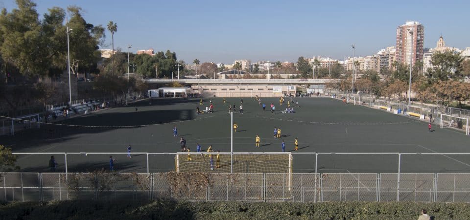 Camp de futbol en la zona Serrans